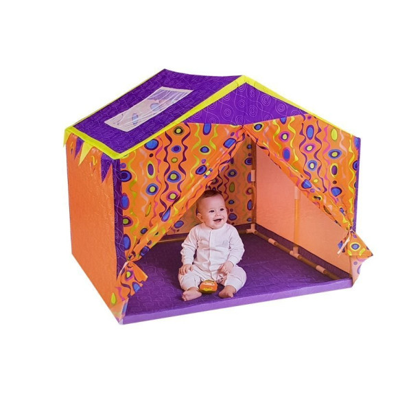 Kolorowy Namiot Domek dla Dzieci 112 cm x 110 cm x 102 cm Kolorowy Namiot Domek dla Dzieci 112 cm x 110 cm x 102 cm