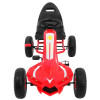 Gokart Champion na pedały dla dzieci 3+ Czerwony + Pompowane opony + Regulowane siedzisko + Ręczny hamulec
