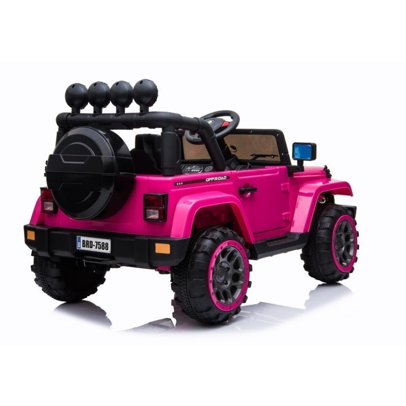 Auto na Akumulator Jeep BRD-7588 Różowy 4x4
