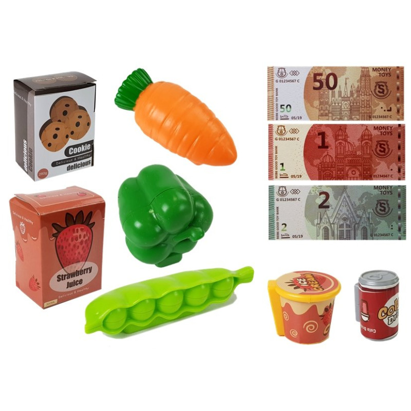 Zestaw Sklepowy Kasa z Mikrofonem Dźwiękiem Terminalem