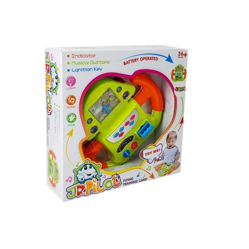 Interaktywny Symulator Lotów Kierownica Efekty Dźwiękowe Świetlne