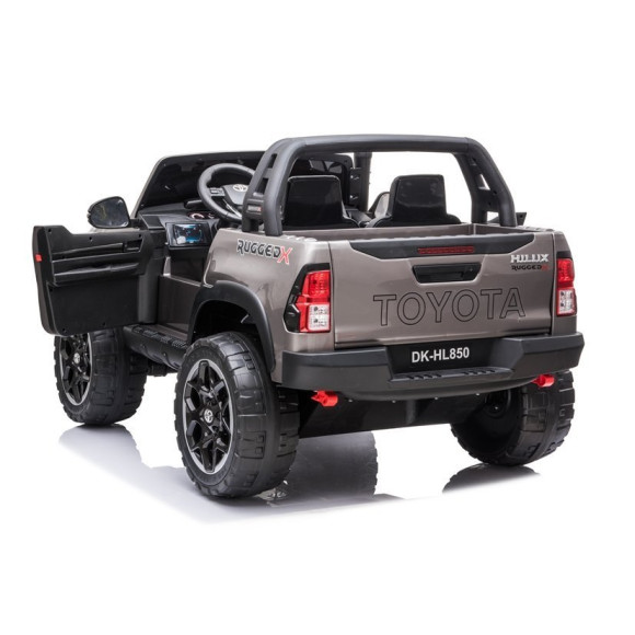 Auto na Akumulator Toyota Hilux Srebrny Lakierowany Auto na Akumulator Toyota Hilux Srebrny Lakierowany