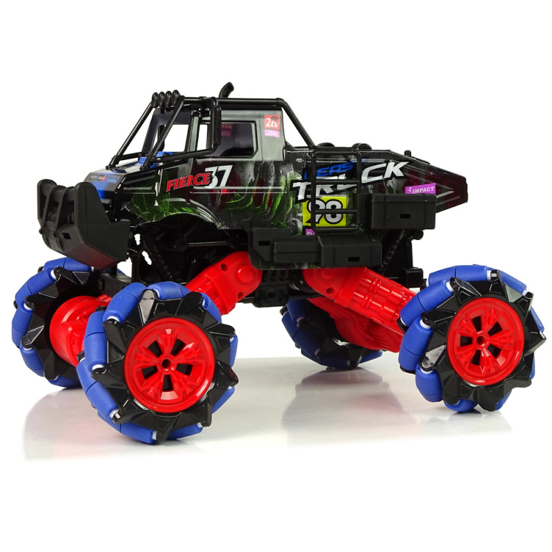Auto Terenowe Drift Zdalnie Sterowane 1:16 Niebieskie 2.4G Obrót 360 Stopni