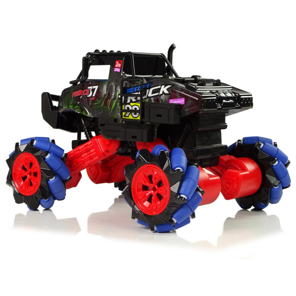 Auto Terenowe Drift Zdalnie Sterowane 1:16 Niebieskie 2.4G Obrót 360 Stopni