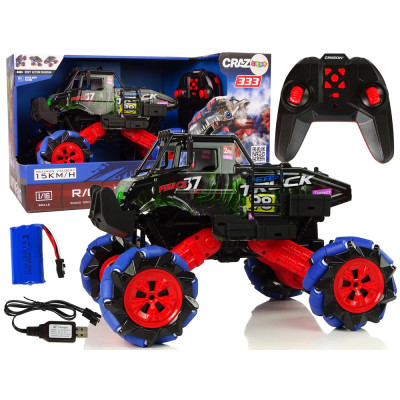 Auto Terenowe Drift Zdalnie Sterowane 1:16 Zielony 2.4G Obrót 360 Stopni