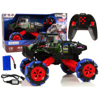 Auto Terenowe Drift Zdalnie Sterowane 1:16 Zielony 2.4G Obrót 360 Stopni