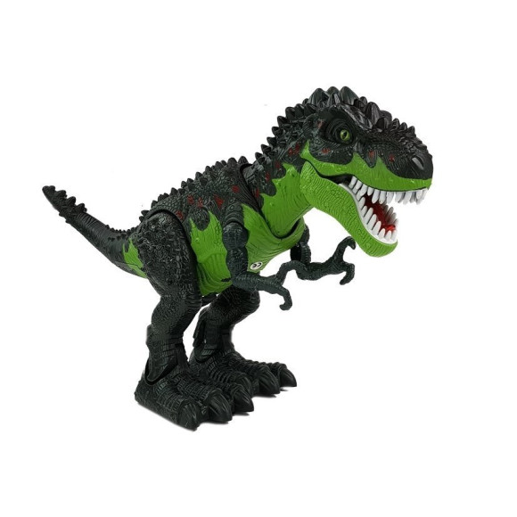 Dinozaur Na Baterie Składa Jaja Zieje Ogniem Para Wodna Zielony Dinozaur Na Baterie Składa Jaja Zieje Ogniem Para Wodna Zielony
