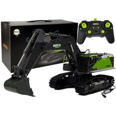 Koparka Zdalnie Sterowana  model 1593 HuiNa Zielona 1:14 R/C