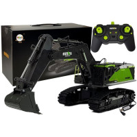 Koparka Zdalnie Sterowana  model 1593 HuiNa Zielona 1:14 R/C