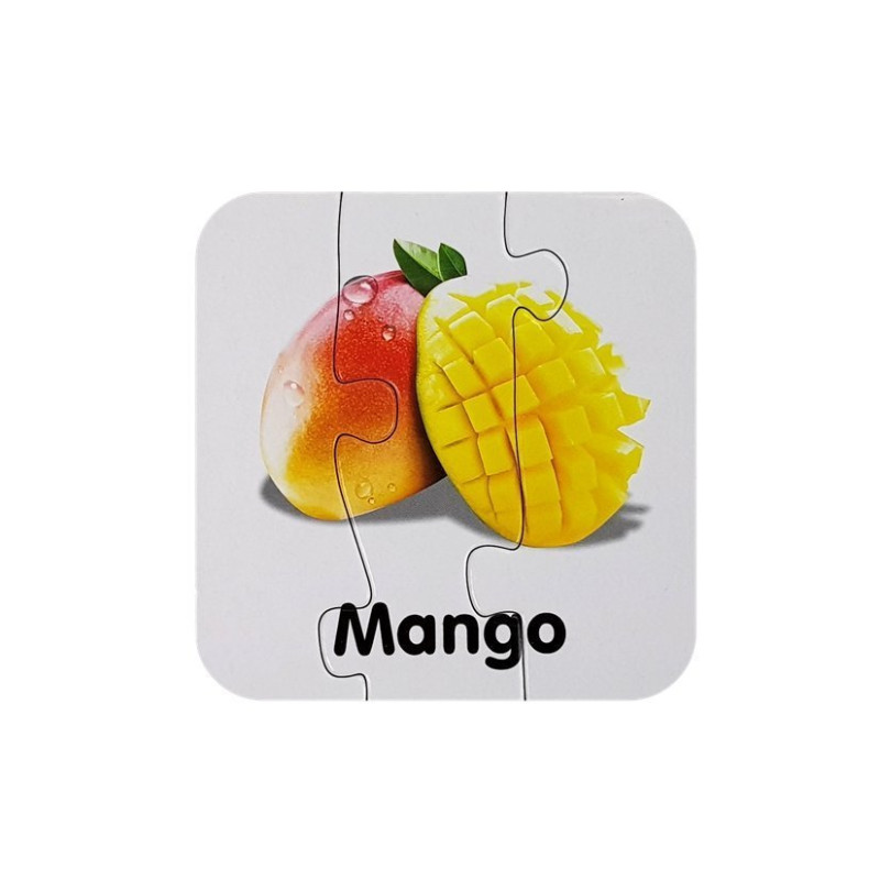 Puzzle Edukacyjne Układanka Owoce 10 Połączeń