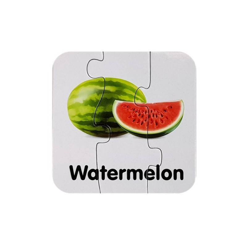 Puzzle Edukacyjne Układanka Owoce 10 Połączeń