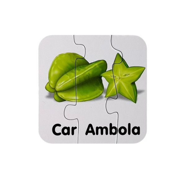 Puzzle Edukacyjne Układanka Owoce 10 Połączeń