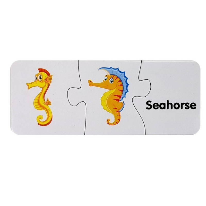 Puzzle Edukacyjne Układanka Świat Oceanów 10 Połączeń