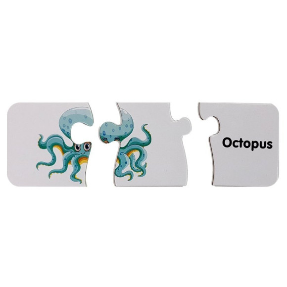 Puzzle Edukacyjne Układanka Świat Oceanów 10 Połączeń