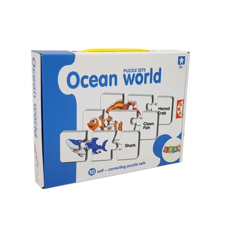 Puzzle Edukacyjne Układanka Świat Oceanów 10 Połączeń