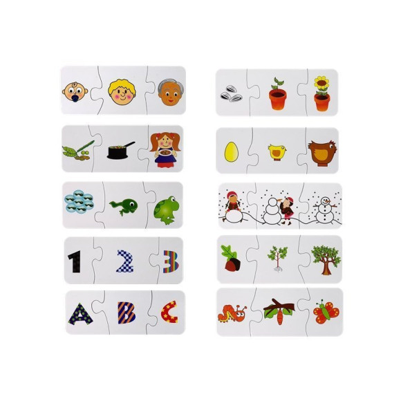 Puzzle Edukacyjne Układanka Nauka 10 Połączeń