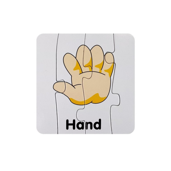 Puzzle Edukacyjne Układanka Części Ciała 10 Połączeń  Angielski