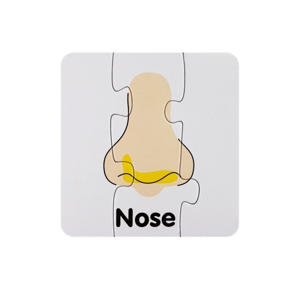 Puzzle Edukacyjne Układanka Części Ciała 10 Połączeń  Angielski