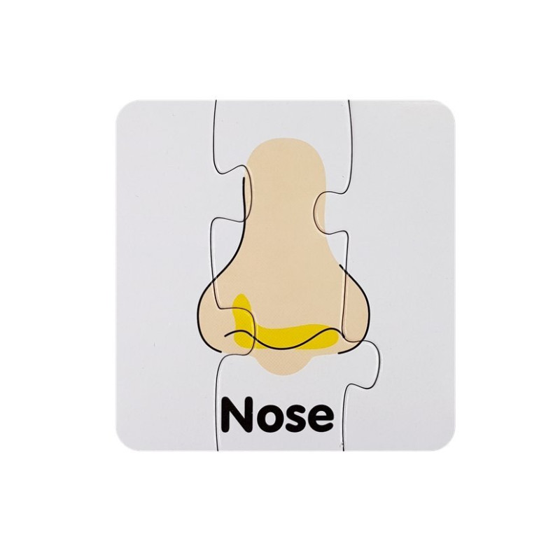 Puzzle Edukacyjne Układanka Części Ciała 10 Połączeń  Angielski