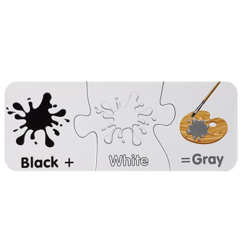 Puzzle Edukacyjne Kolory Angielski 10 Połączeń