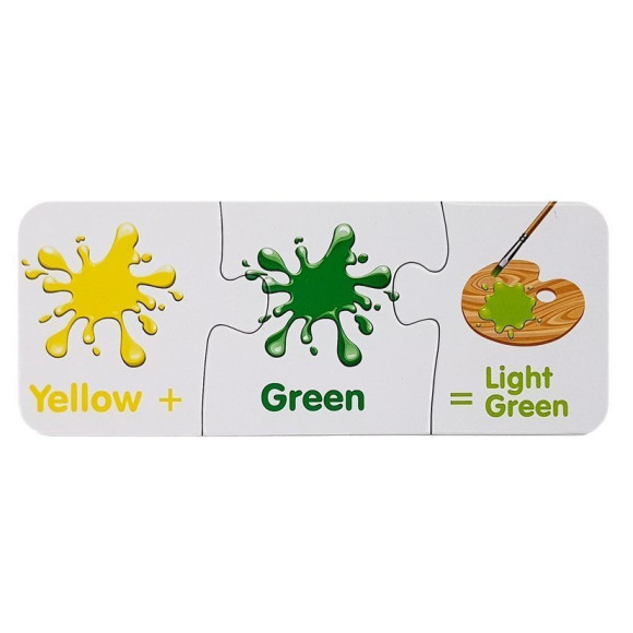 Puzzle Edukacyjne Kolory Angielski 10 Połączeń