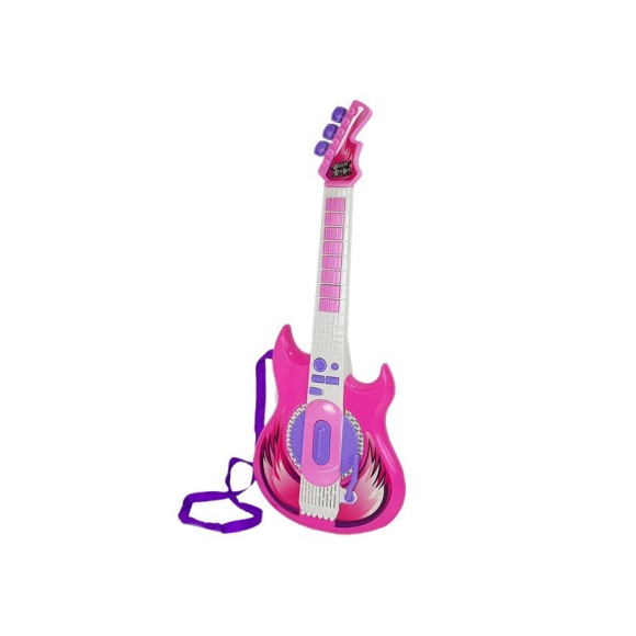 Gitara Z Mikrofonem Gwiazda Rocka Dźwięk Gitara Z Mikrofonem Gwiazda Rocka Dźwięk