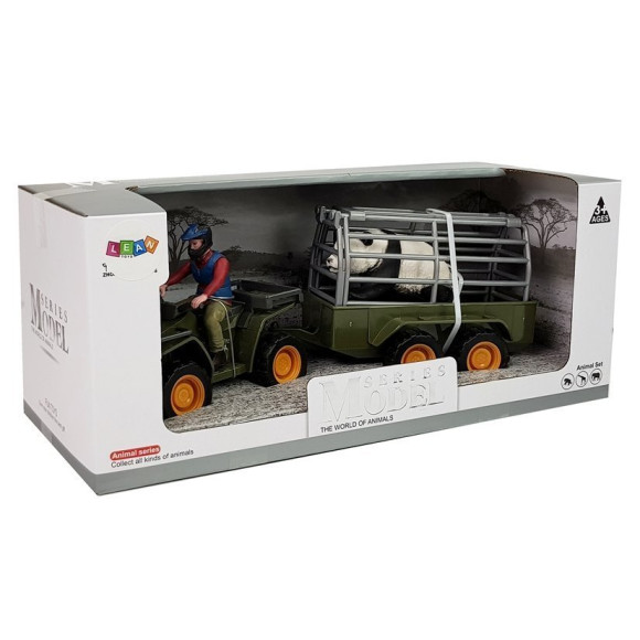 Quad z Przyczepką Transporter Figurki Panda Quad z Przyczepką Transporter Figurki Panda