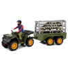 Quad z Przyczepką Transporter  Figurki Zebra