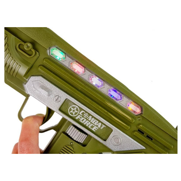 Zestaw Wojskowy Pistolet Dźwięk Światła Odznaka 37 cm Zestaw Wojskowy Pistolet Dźwięk Światła Odznaka 37 cm