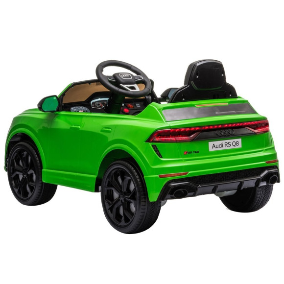 Samochód na akumulator Audi RS Q8 zielony Samochód na akumulator Audi RS Q8 zielony