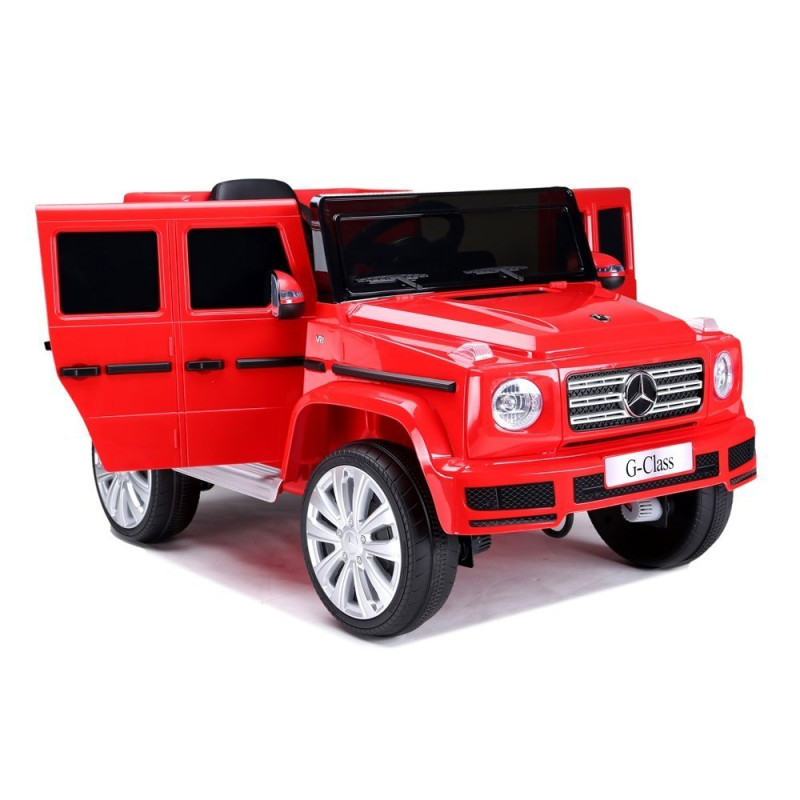 Samochód na akumulator Mercedes G500 czerwony