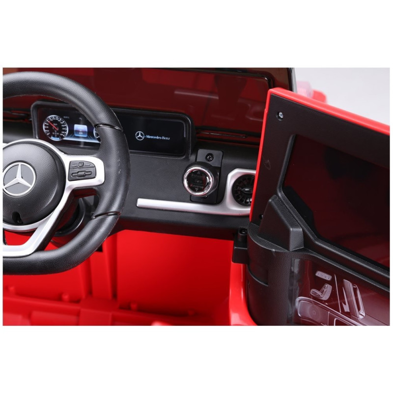 Samochód na akumulator Mercedes G500 czerwony