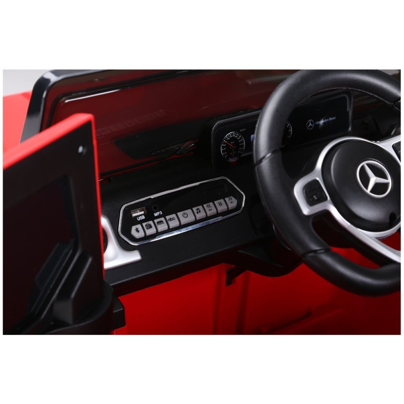 Samochód na akumulator Mercedes G500 czerwony