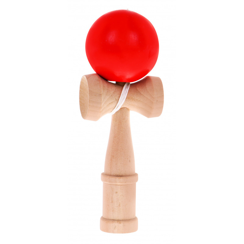 Zręcznościowa gra Kendama dla dzieci 3+ i dorosłych Drewniana zabawka + Czerwona kulka