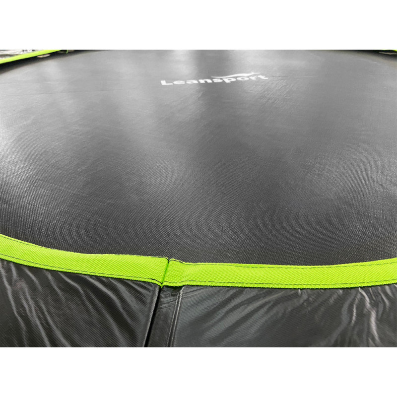 Trampolina LEAN Sport Max 12ft Czarno-Zielona