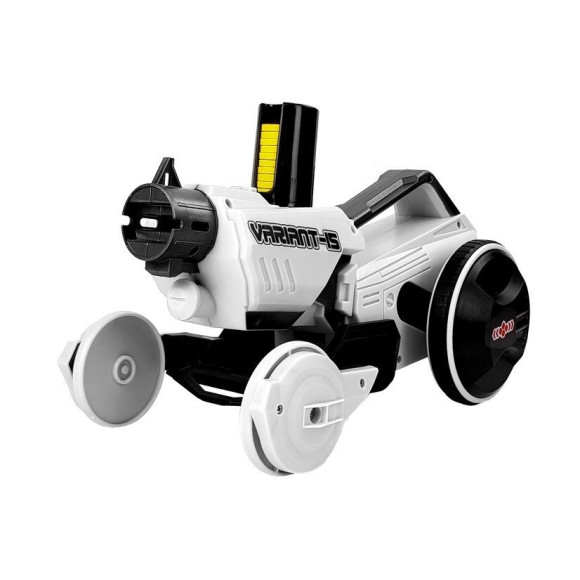 Pistolet Wyrzutnia Autko 2 w 1 Zdalnie Sterowany Piankowe Krążki Biały 2,4 G Pistolet Wyrzutnia Autko 2 w 1 Zdalnie Sterowany Piankowe Krążki Biały 2,4 G