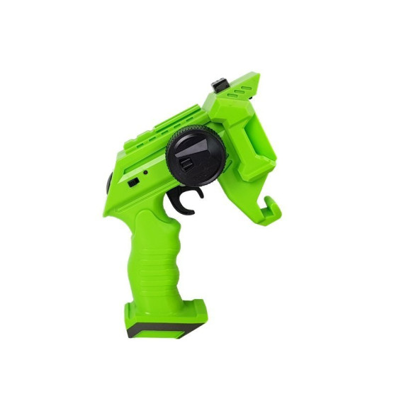 Pistolet Wyrzutnia Autko 2 w 1 Zdalnie Sterowany Piankowe Krążki Zielony Pistolet Wyrzutnia Autko 2 w 1 Zdalnie Sterowany Piankowe Krążki Zielony