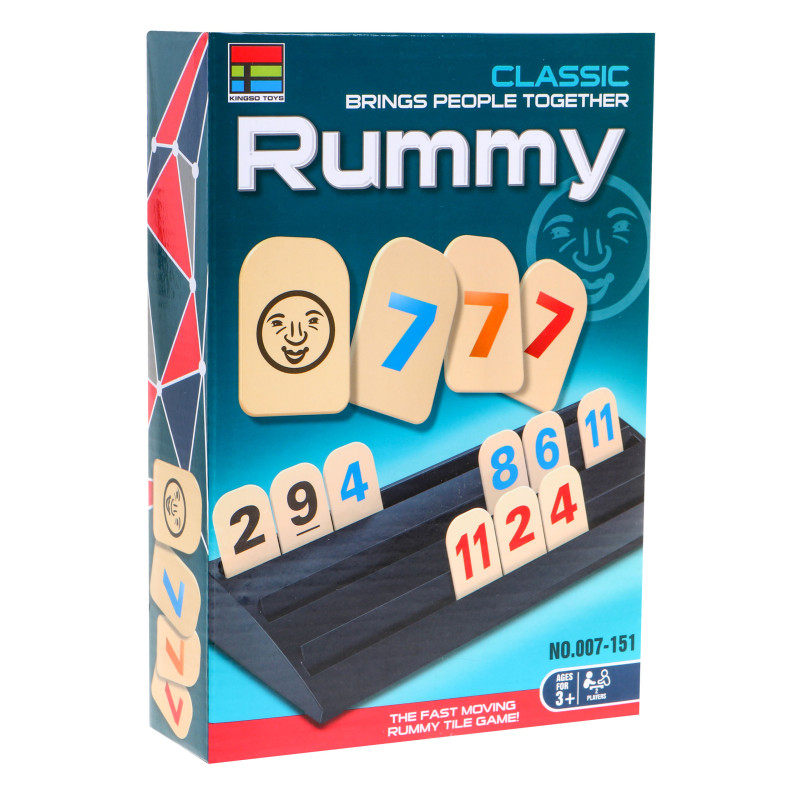 Logiczna gra liczbowa Rummy dla dzieci dorosłych Rodzinna rozrywka + Nauka matematyki
