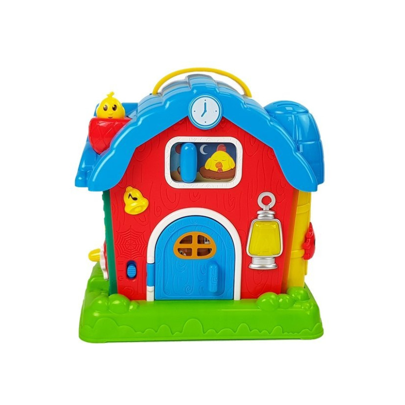 Muzyczna Stodoła Zwierzęta Gospodarstwo Dźwięki Muzyka Czerwona