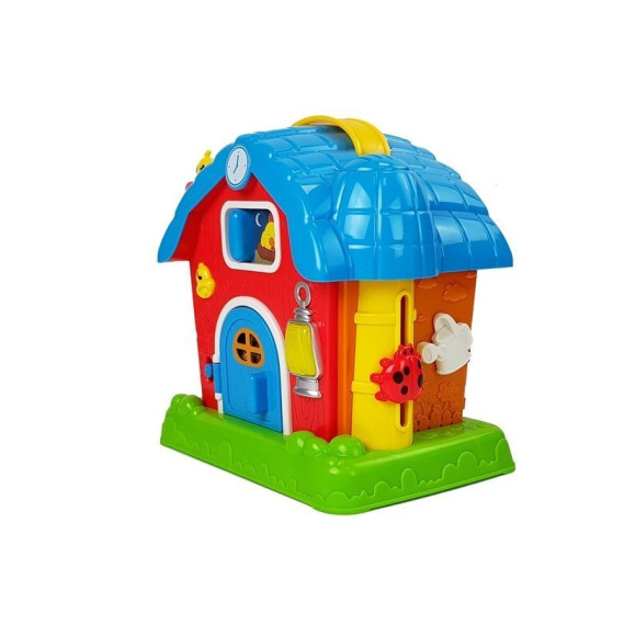 Muzyczna Stodoła Zwierzęta Gospodarstwo Dźwięki Muzyka Czerwona