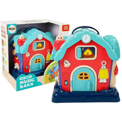 Muzyczna Stodoła Zwierzęta Gospodarstwo Dźwięki Muzyka Różowa