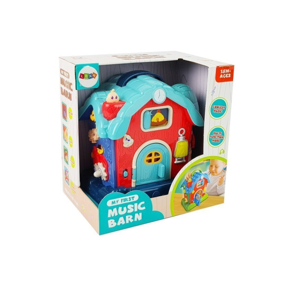 Muzyczna Stodoła Zwierzęta Gospodarstwo Dźwięki Muzyka Różowa