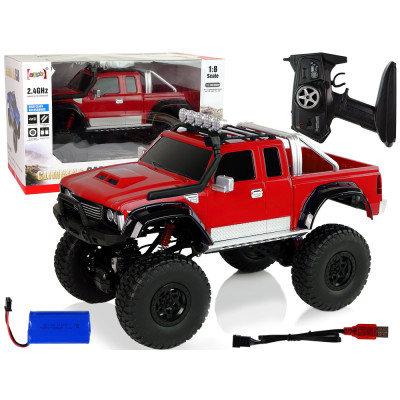 Auto Off- Road R/C 2.4G Climbing Car 1:8 Czerwony 4x4