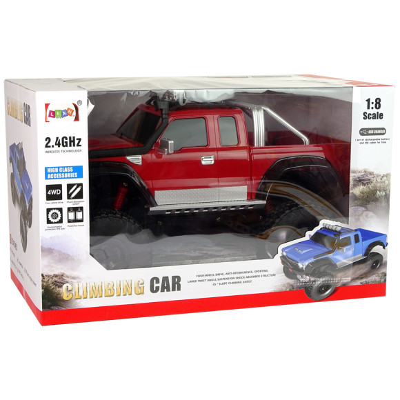 Auto Off- Road R/C 2.4G Climbing Car 1:8 Czerwony 4x4 Auto Off- Road R/C 2.4G Climbing Car 1:8 Czerwony 4x4