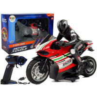 Motor Sportowy Ścigacz Zdalnie Sterowany 2.4G  Zasięg 35 m Czerwony