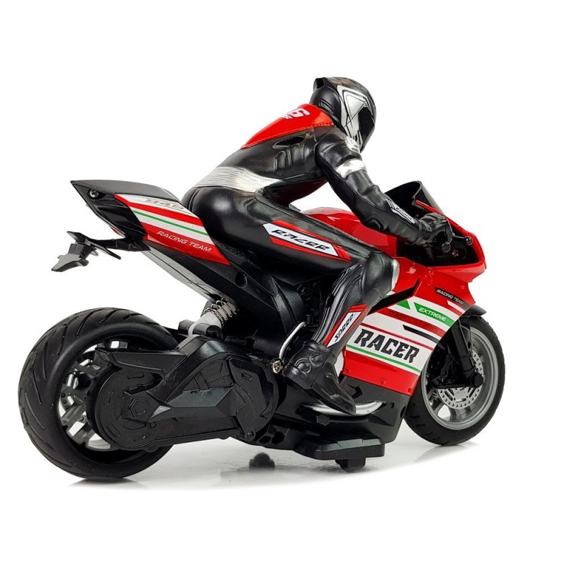 Motor Sportowy Ścigacz Zdalnie Sterowany 2.4G  Zasięg 35 m Czerwony