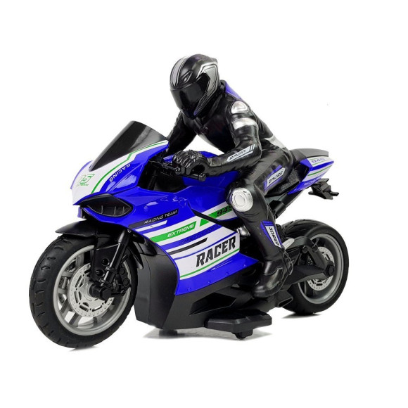 Motor Sportowy Ścigacz Zdalnie Sterowany 2.4G Zasięg 35 m Niebieski Motor Sportowy Ścigacz Zdalnie Sterowany 2.4G Zasięg 35 m Niebieski