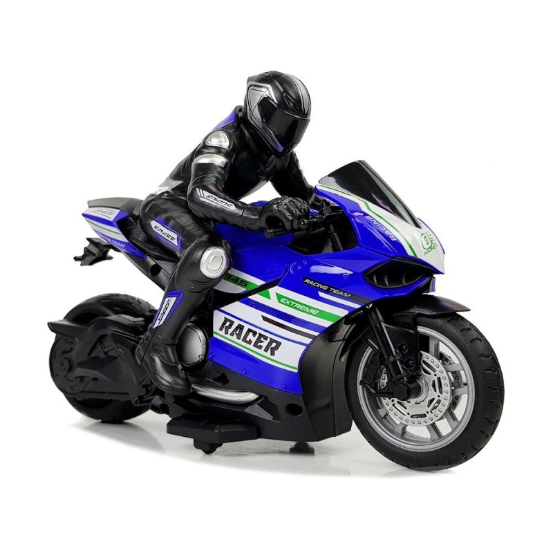 Motor Sportowy Ścigacz Zdalnie Sterowany 2.4G  Zasięg 35 m Niebieski