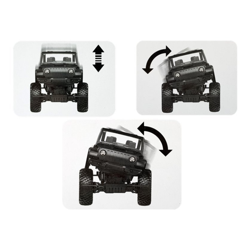 Auto Terenowe Jeep Zdalnie Sterowane 2.4G Czerwone