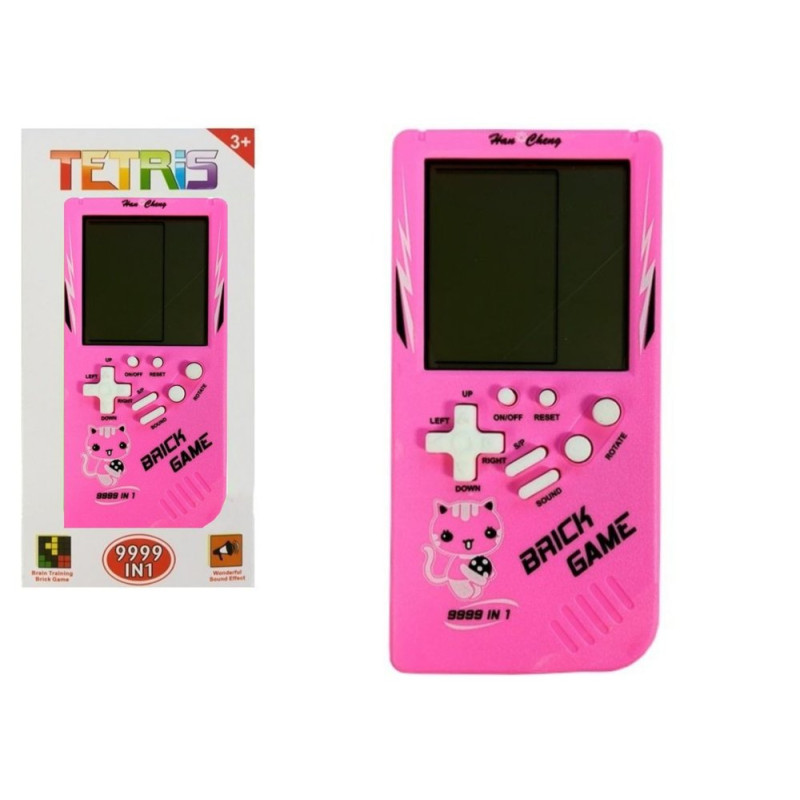 Gra Elektroniczna Tetris Brick Game Różowa